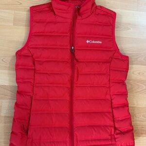 Columbia Red Puffer Vest